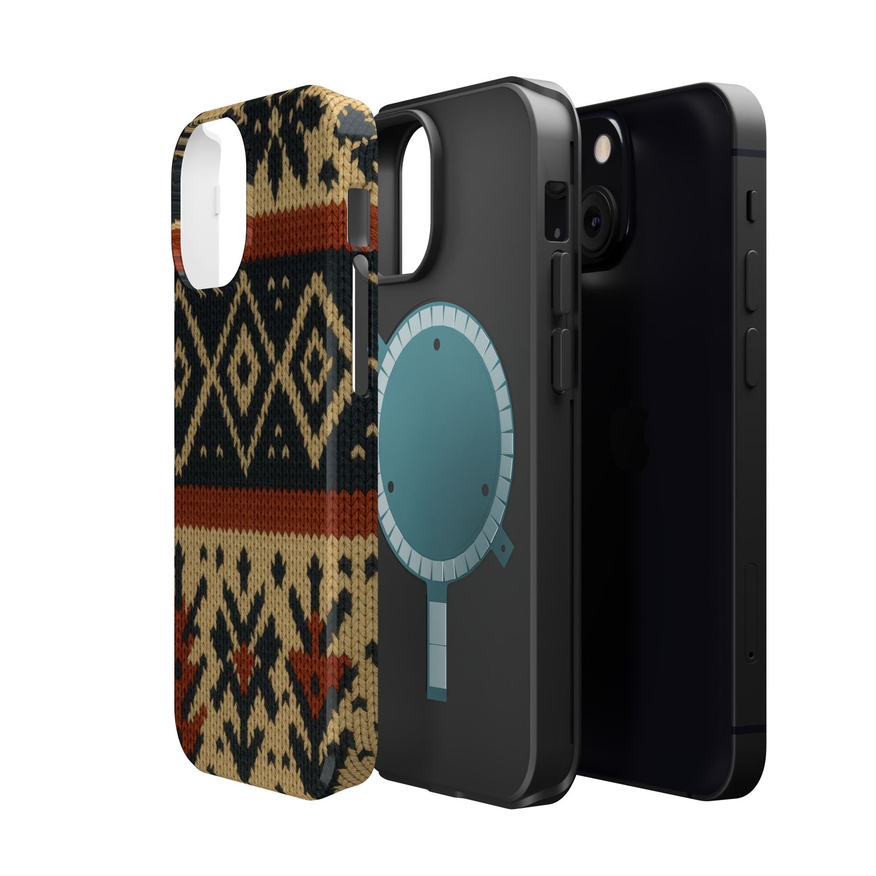 Nordic Knit Pattern MagSafe Impact-Resistant iPhone Case  Shamo's