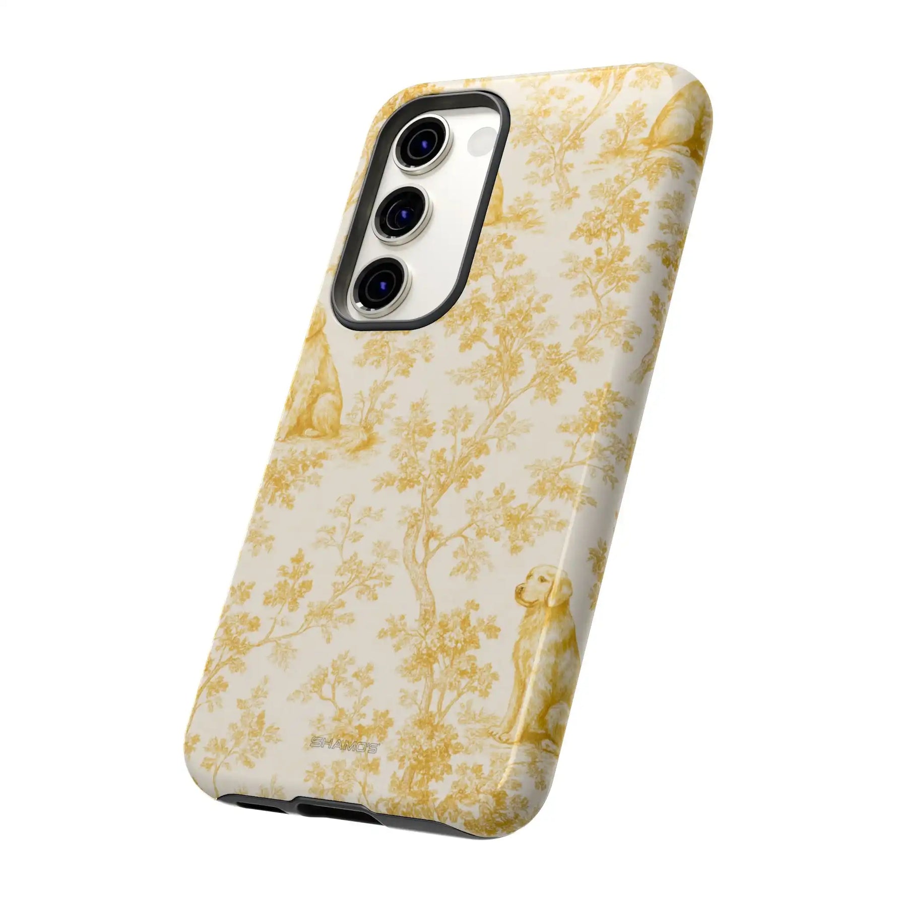 Golden Retriever Pattern Phone Case — Impact Resistant Tough Cases