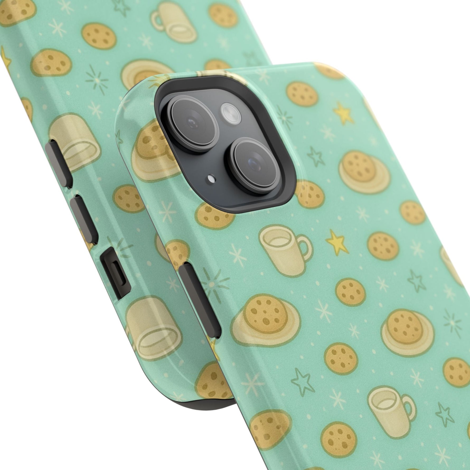 Cookie & Coffee Pattern Tough iPhone Case — Impact-Resistant  Shamo's