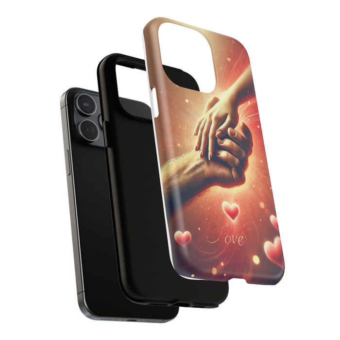 Magnetic Phone Case - Hands in Love Design - Compatible with MagSafe