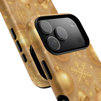 Holiday Gold Ornament iPhone Case | Compatible with MagSafe