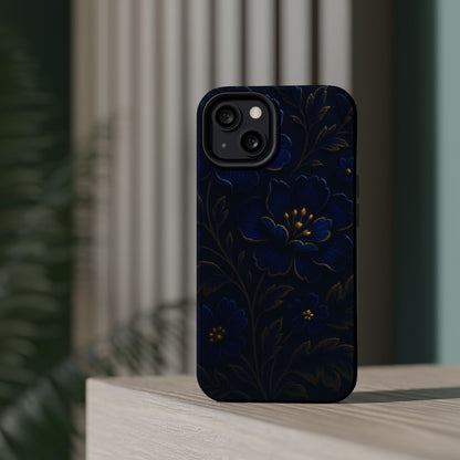 3D Velvet Night Flower iPhone Case | MagSafe