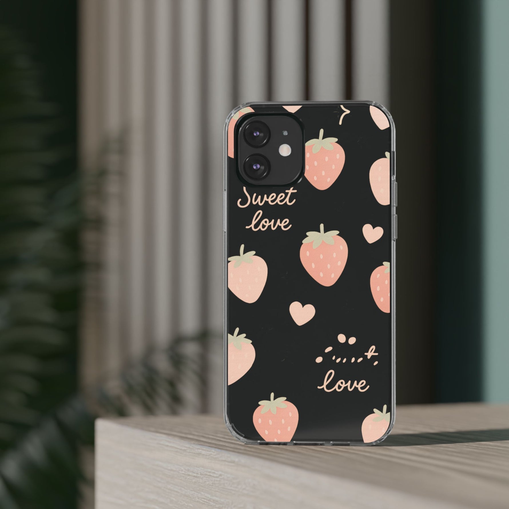 Sweet Love Strawberry Clear iPhone Case | MagSafe - Shamo's