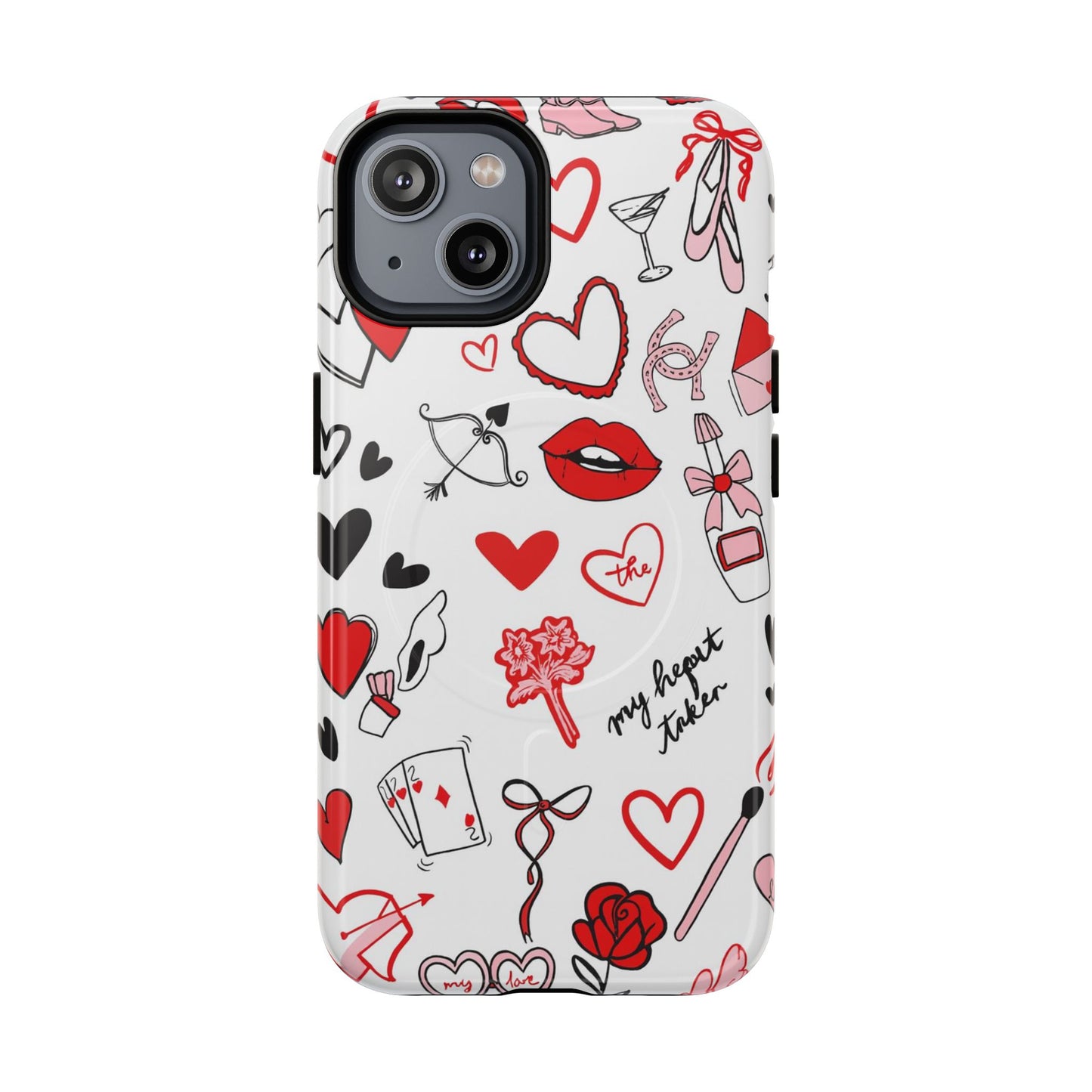 Love Doodle Tough iPhone Case (MagSafe compatible)