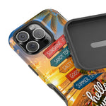 Hello Summer Phone Case — Tropical Beach MagSafe Impact-Resistant Case
