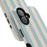 Blue Strips Pattern iPhone Case Compatible with MagSafe