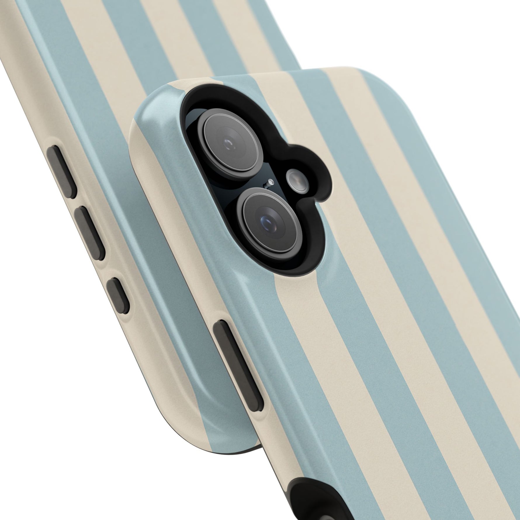 Blue Strips Pattern iPhone Case Compatible with MagSafe