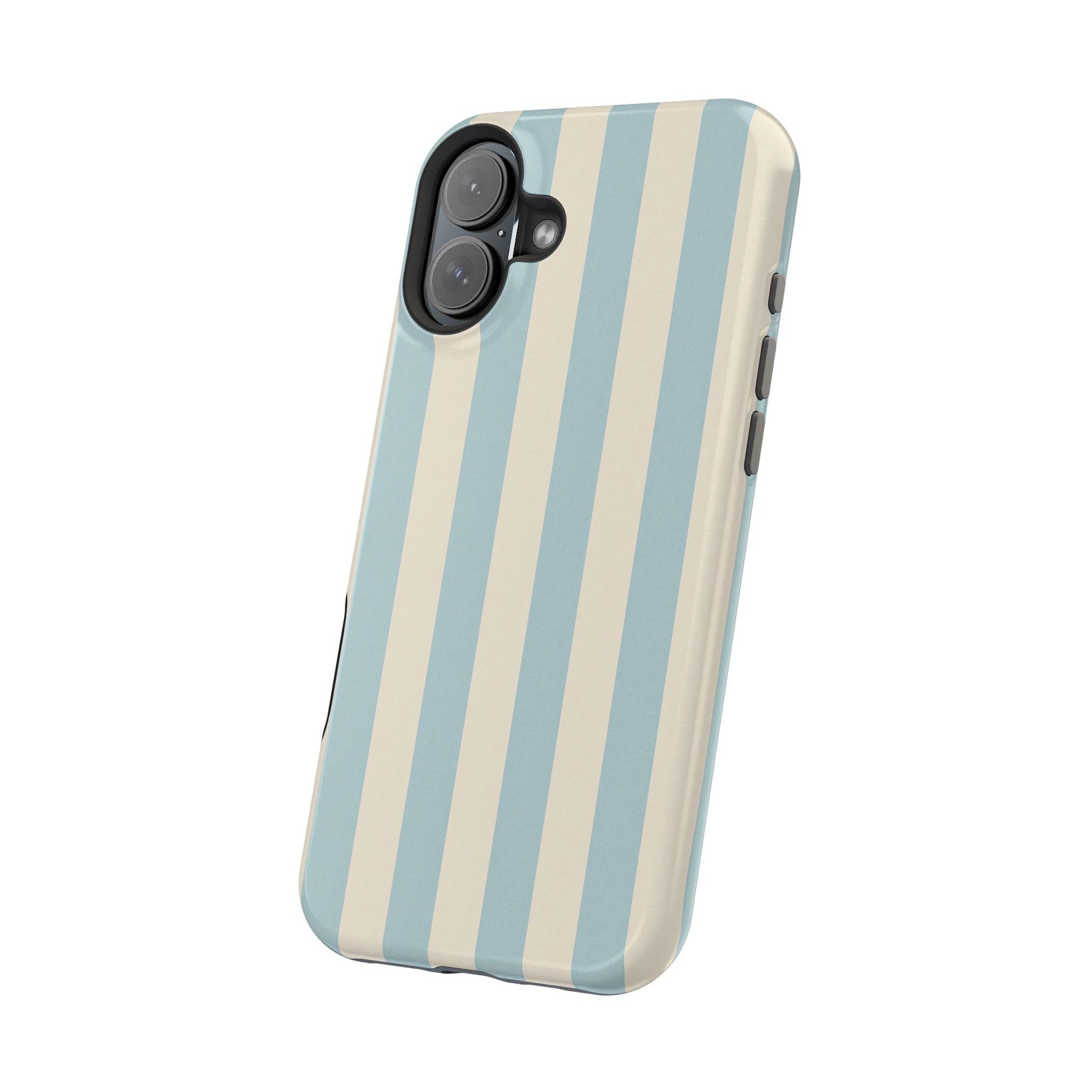 Blue Strips Pattern iPhone Case Compatible with MagSafe - Shamo's