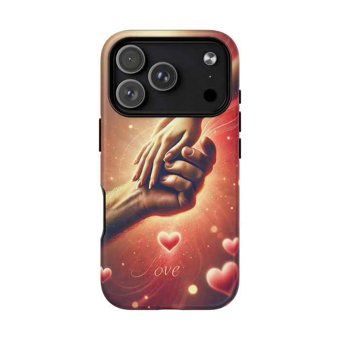 Magnetic Phone Case - Hands in Love Design - Compatible with MagSafe