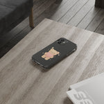 Romantic Teddy Bear Impact-Resistant iPhone Case with Heart Design - Shamo's