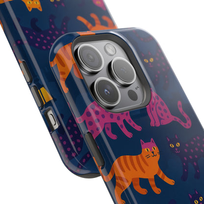 Colorful Cat Phone Case - MagSafe Impact-Resistant
