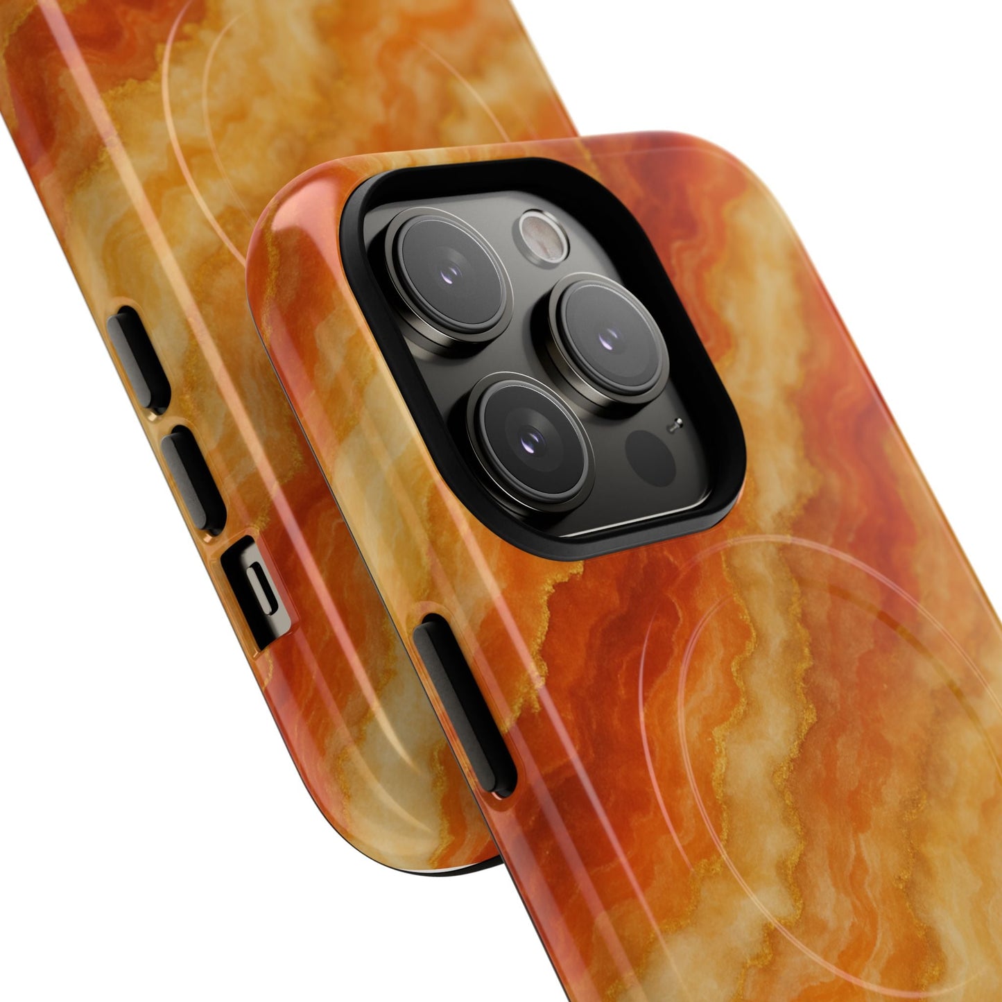 Amber Agate Marble iPhone Case with MagSafe