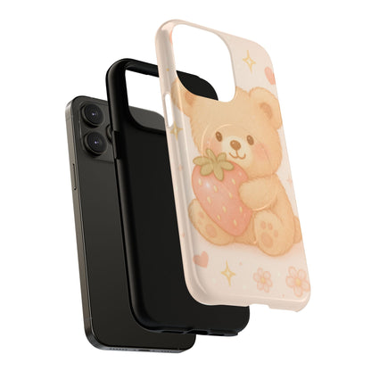 Strawberry Teddy iPhone Case with MagSafe
