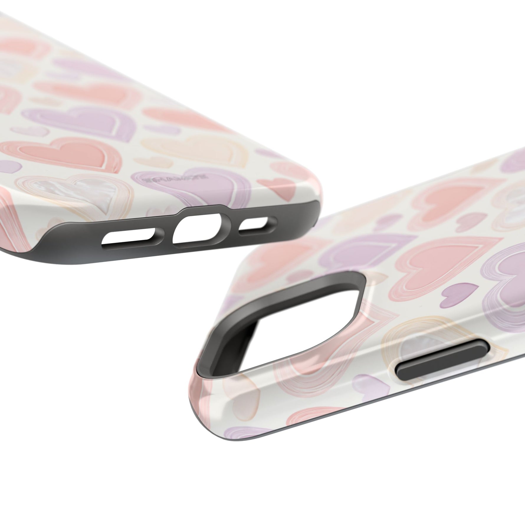 Pastel Heart Love MagSafe Impact-Resistant iPhone Case