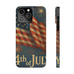 Fundas delgadas para teléfono con la inscripción 4 de julio para iPhone 17 y más