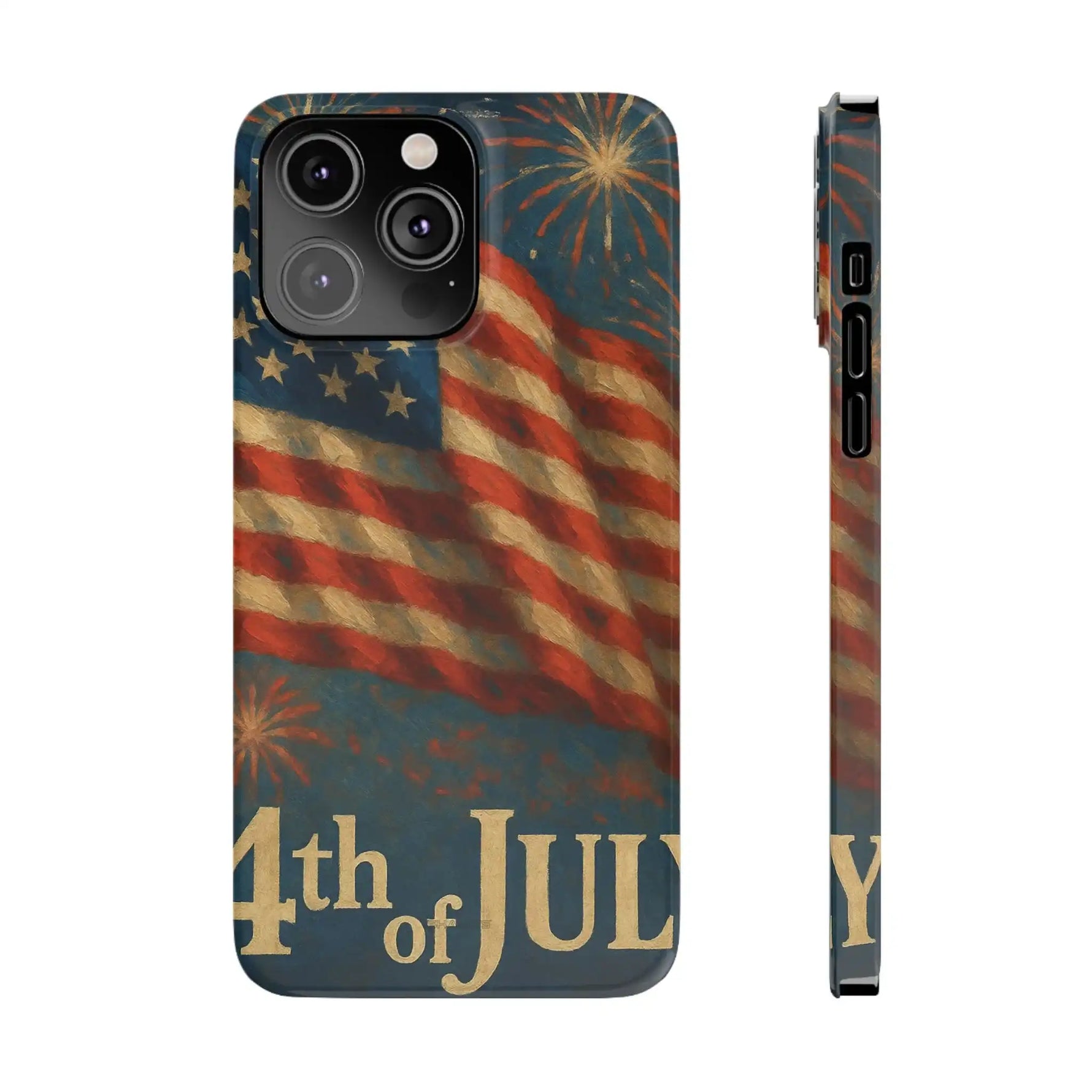 Fundas delgadas para teléfono con la inscripción 4 de julio para iPhone 17 y más