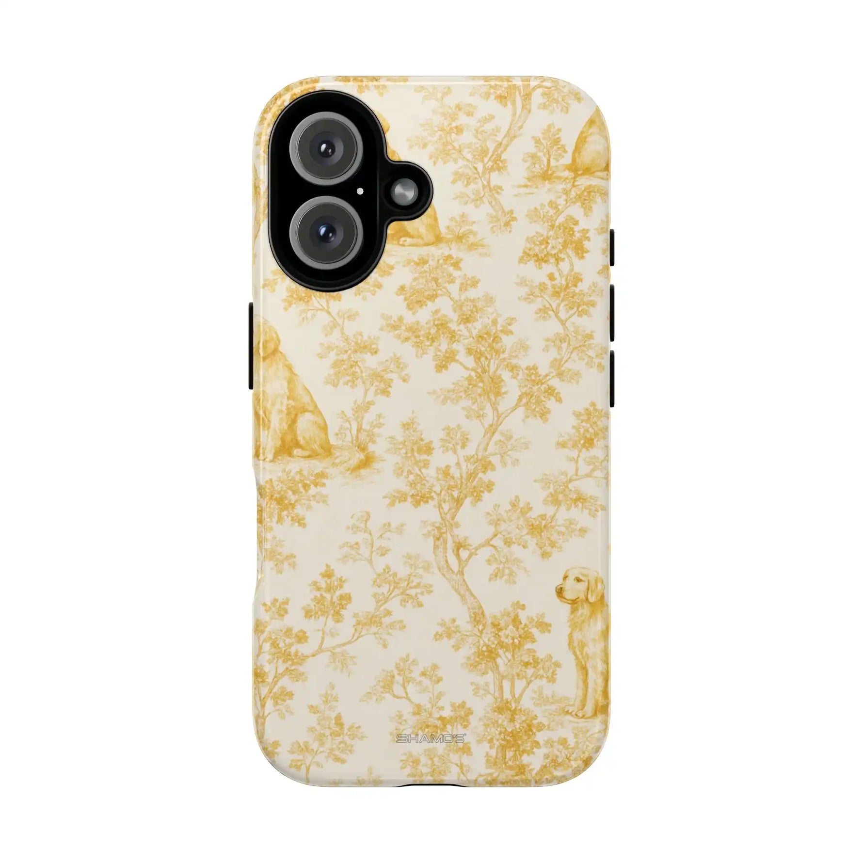 Golden Retriever Pattern Phone Case — Impact Resistant Tough Cases
