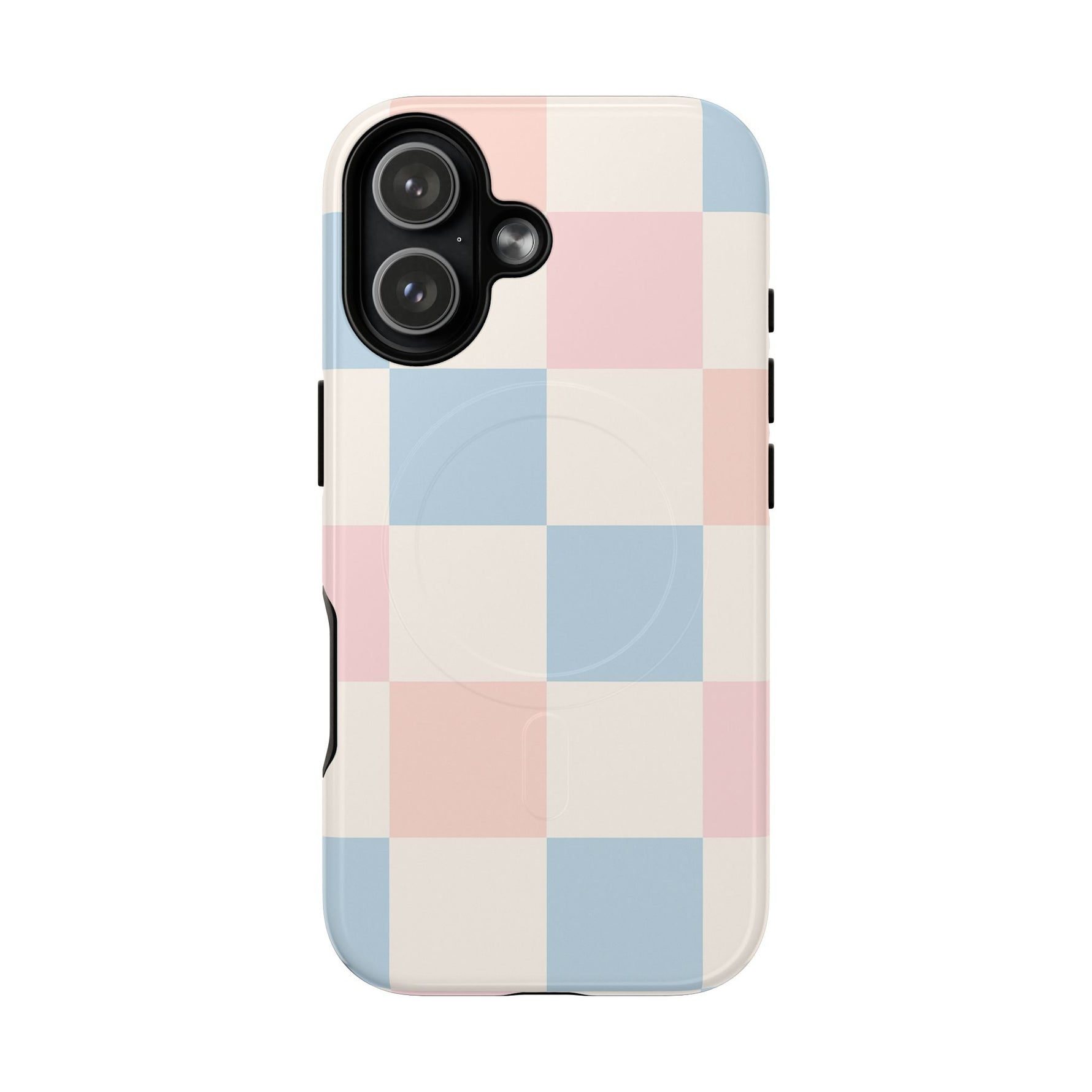 Pastel Checkerboard Pattern iPhone Cases - MagSafe - Shamo's