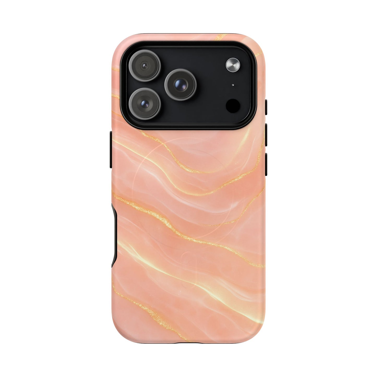 Luxury Series Pink Marble iPhone Case compatible with MagSafe - Shamo's
