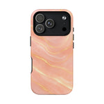 Luxury Series Pink Marble iPhone Case compatible with MagSafe - Shamo's