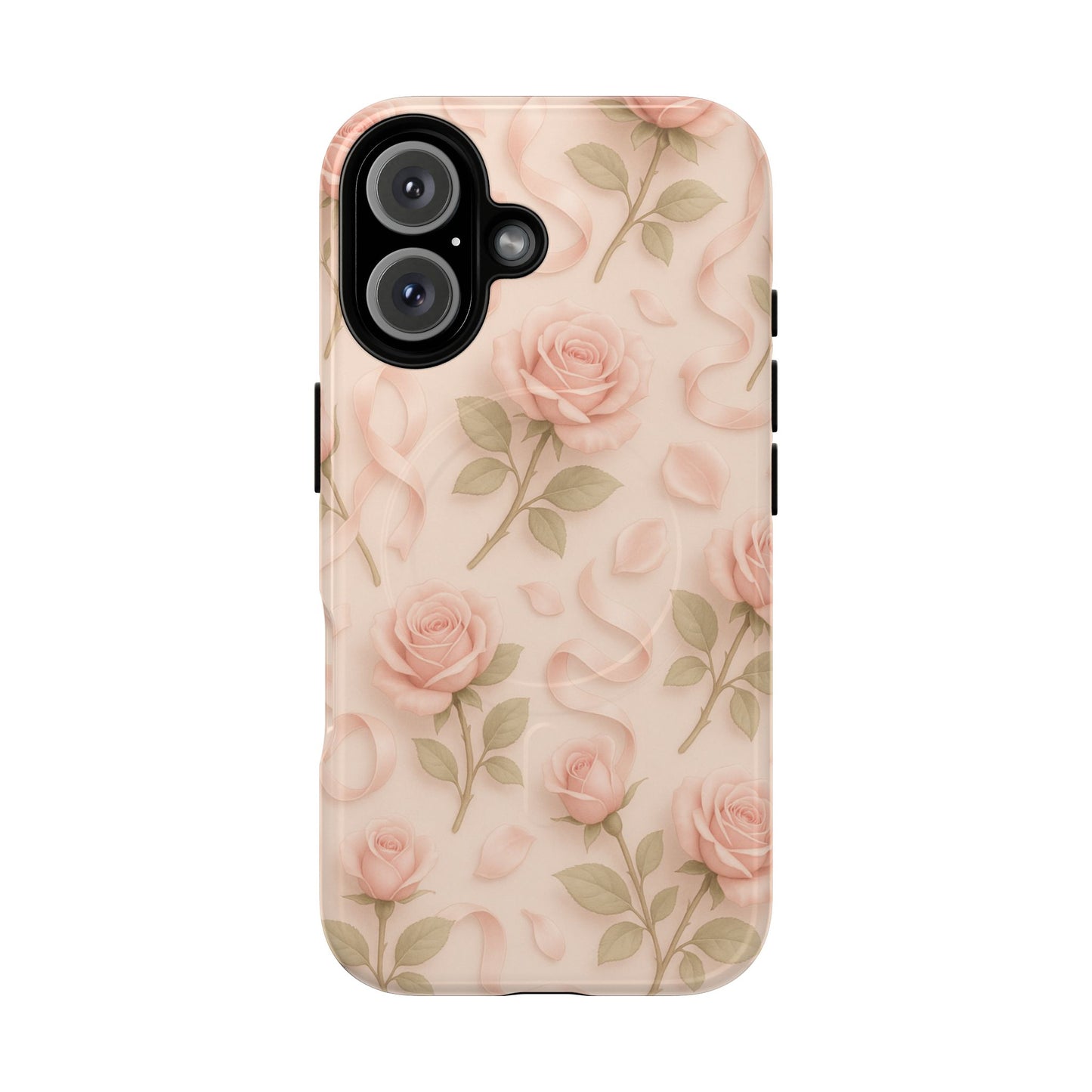 Blush Roses and Ribbons 3D iPhone Case | MagSafe