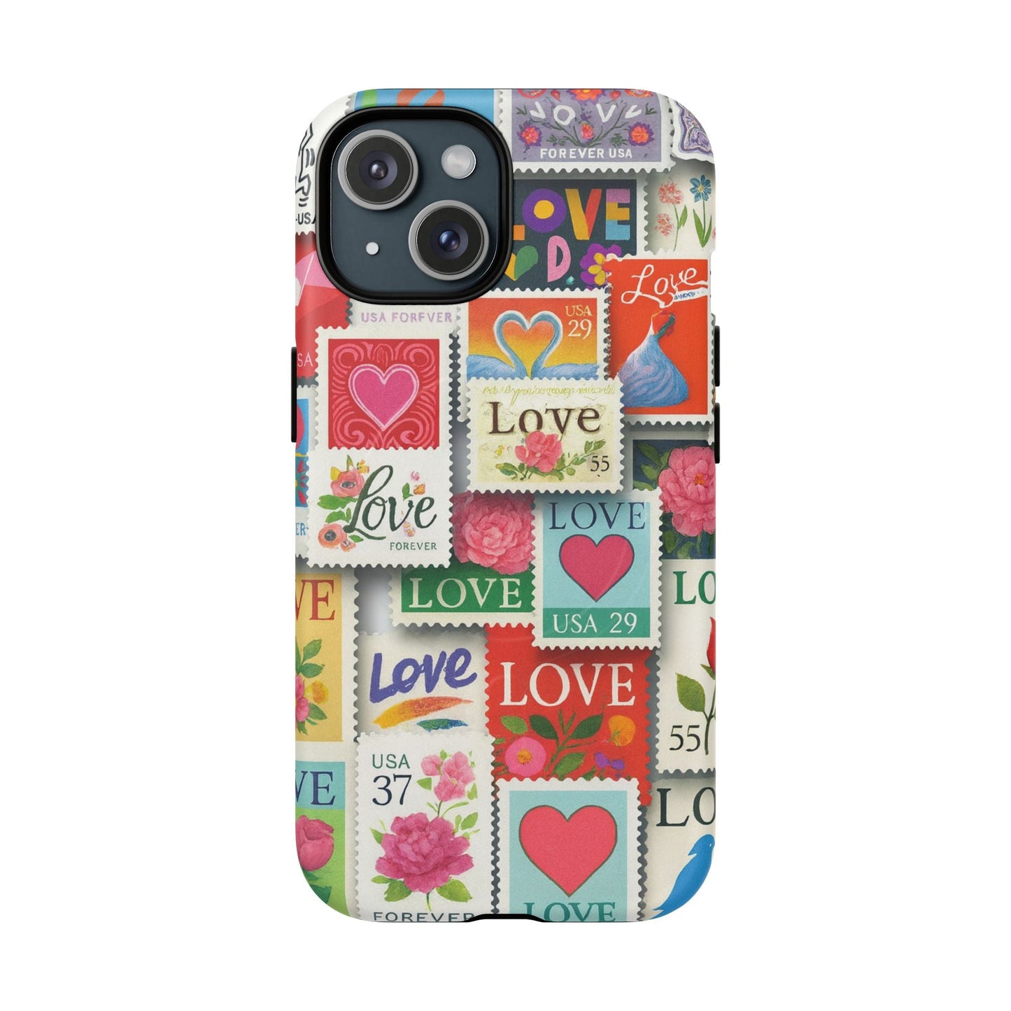 Vintage Romantic Love Stamp iPhone Case | Tough Protection + MagSafe  Shamo's iPhone 15 / Matte