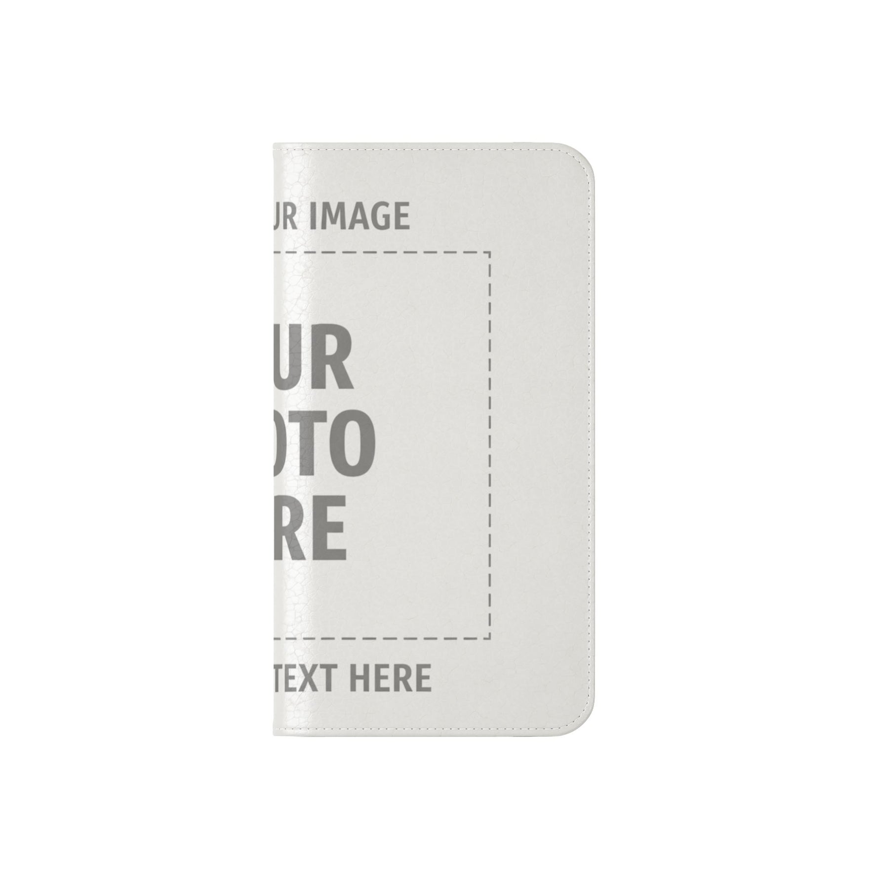 Personalized Flip Wallet Phone Case – Custom Photo & Text Wallet Cover