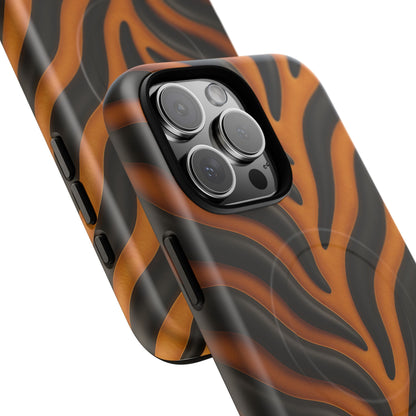 Fierce Tiger Striped iPhone Case - Works with MagSafe