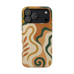 Abstract Earth-Tone Impact iPhone Case — MagSafe  Shamo's iPhone 17 Pro Max / Glossy