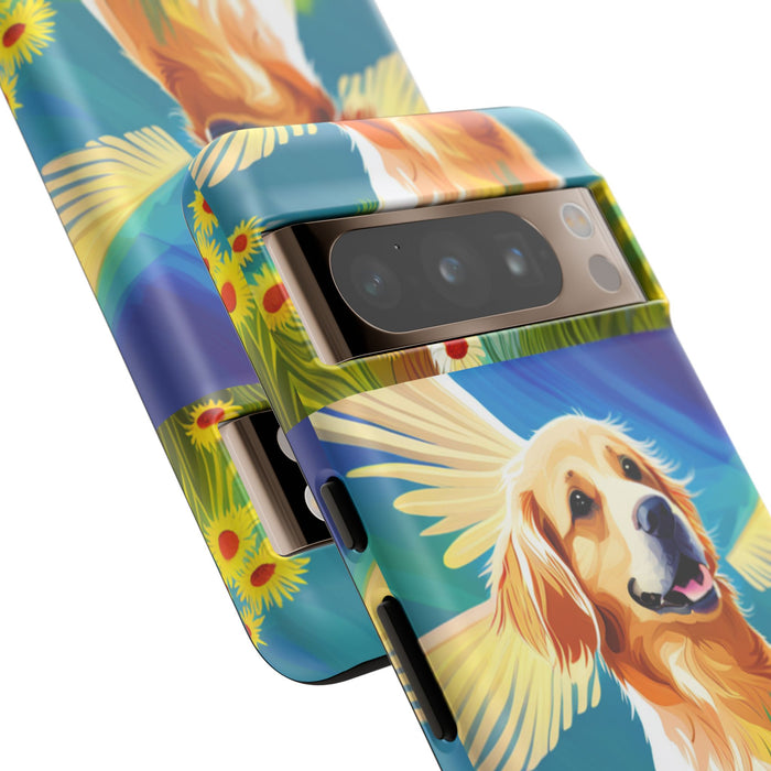 Tough Cases Golden Retriever with Wings Phone case