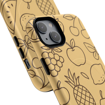 Fruity Drawing Design iPhone Case | Compatible with MagSafe
