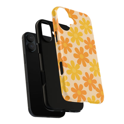 Retro Daisies Pattern iPhone Case | MagSafe