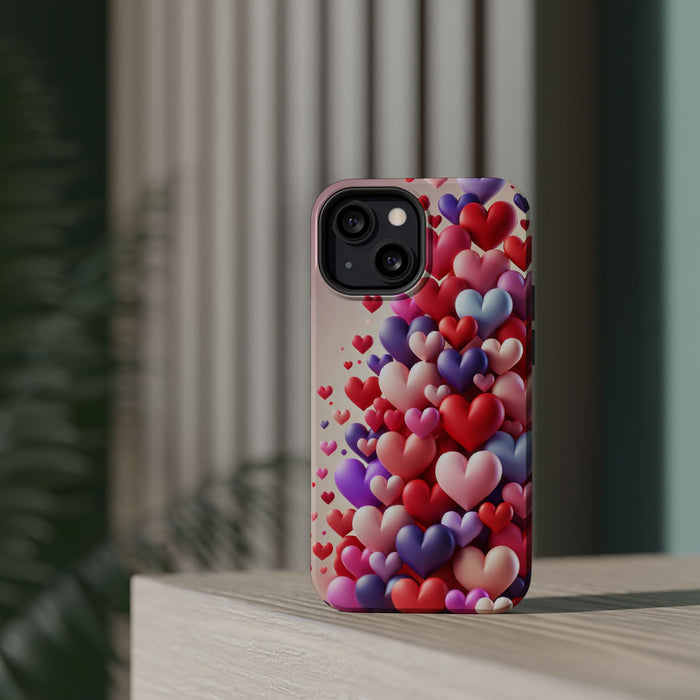 Shamo's Phone Case | MagSafe Compatible | Love Hearts Theme for iPhone 17 and more