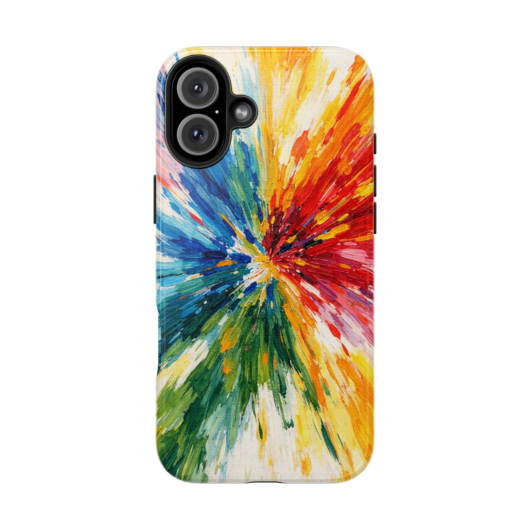 Vibrant Abstract Paint Explosion Impact Phone Case  Shamo's iPhone 16 Plus