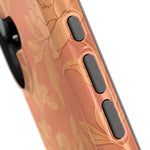 Floral Rose Gold Magnetic Impact-Resistant iPhone Case, MagSafe Compatible - iPhone 17 / Glossy - Shamo's