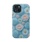 Frozen Floral Rose & Daisy Impact iPhone Case | MagSafe compatible  Shamo's iPhone 15 / Matte