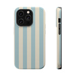 Blue Strips Pattern iPhone Case Compatible with MagSafe - Shamo's