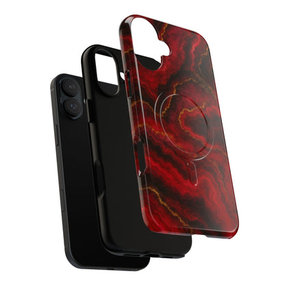 Red Marble iPhone Case with MagSafe