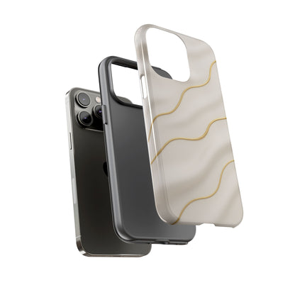 Elegant Gold Wave Tough iPhone Case