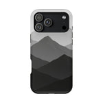 Monochrome Mountain Design iPhone Case | MagSafe  Shamo's iPhone 17 Pro Max / Matte