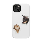 Impact-Resistant Cases with a cat and a dog - Shamo's
