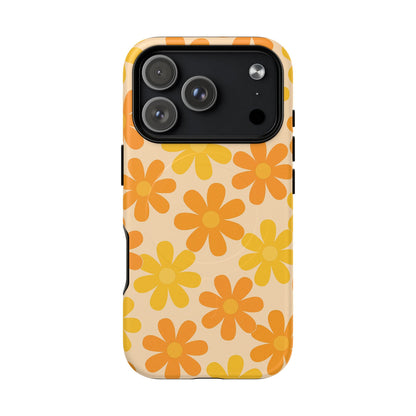 Retro Daisies Pattern iPhone Case | MagSafe