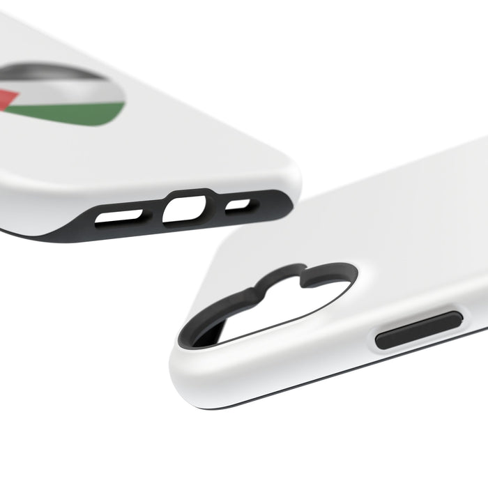 MagSafe Tough Cases with Palestinian flag in heart shape