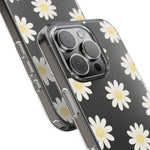 Clear Daisy Floral Phone Case, Impact-Resistant, Anti-Yellowing, Camera & Screen Protection - iPhone 17 / Without gift packaging - Shamo's