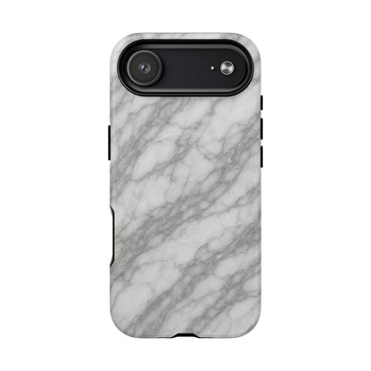 Silver Mist Marble iPhone Case with MagSafe - Shamo's