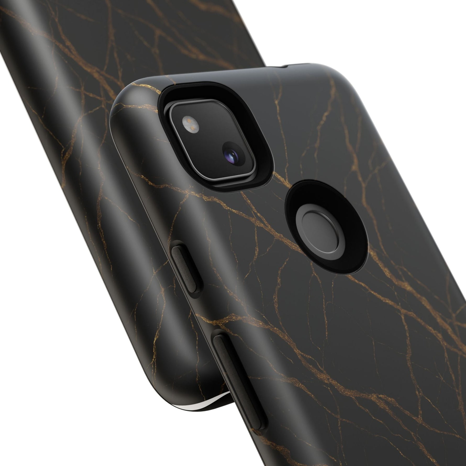 Black Marble Tough iPhone Case  Shamo's