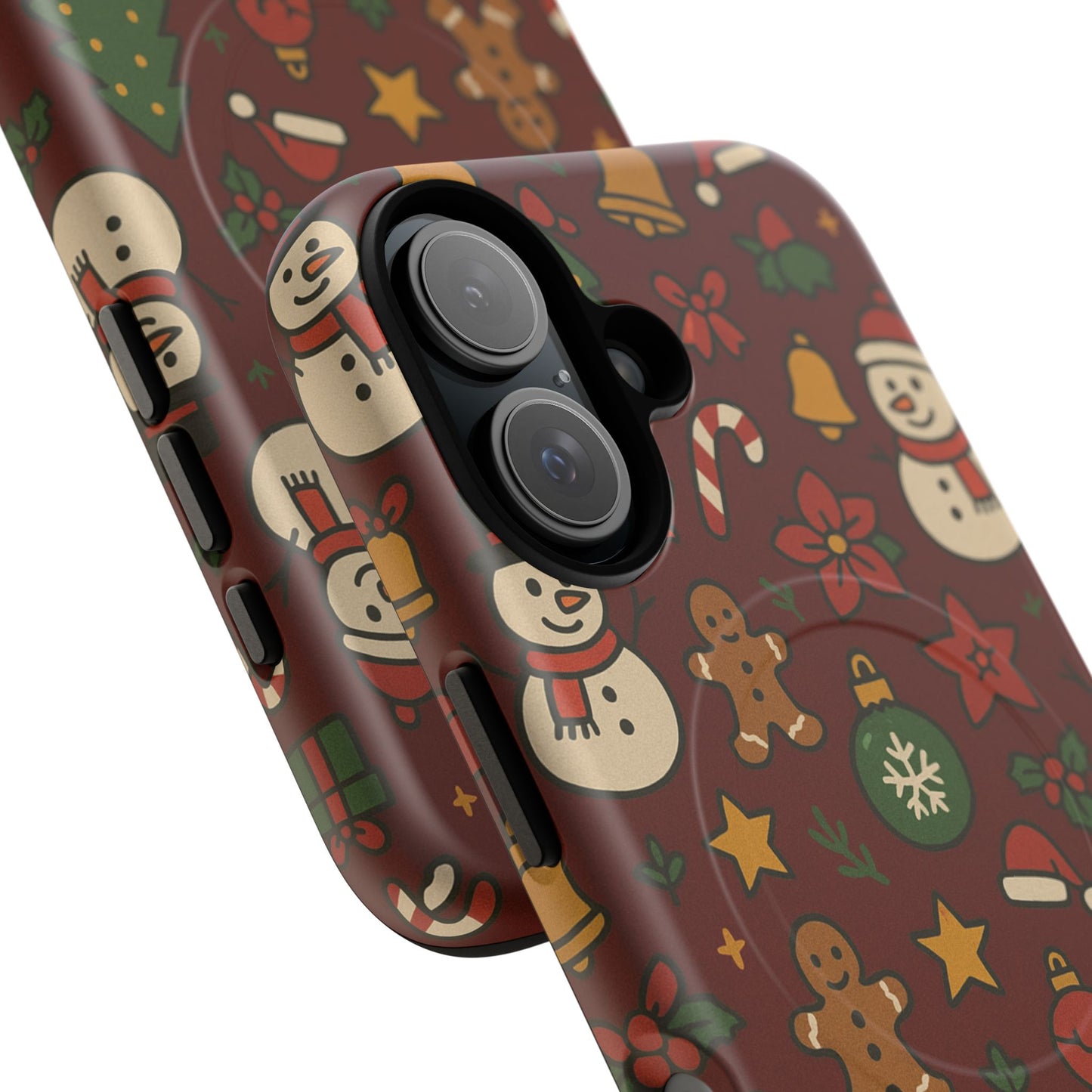 Snowman & Gingerbread Tough iPhone Case (MagSafe compatible)