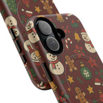 Snowman & Gingerbread Tough iPhone Case (MagSafe compatible)  Shamo's