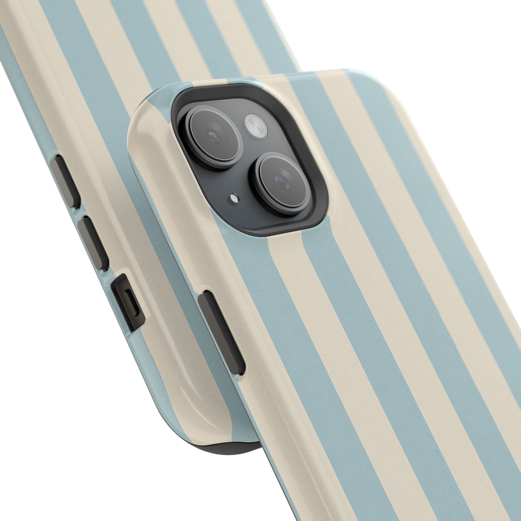 Blue Strips Pattern iPhone Case Compatible with MagSafe - Shamo's