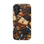 Vintage Books & Graduation Caps MagSafe Phone Case, Impact-Resistant Graduation Gift - iPhone 17 / Matte - Shamo's